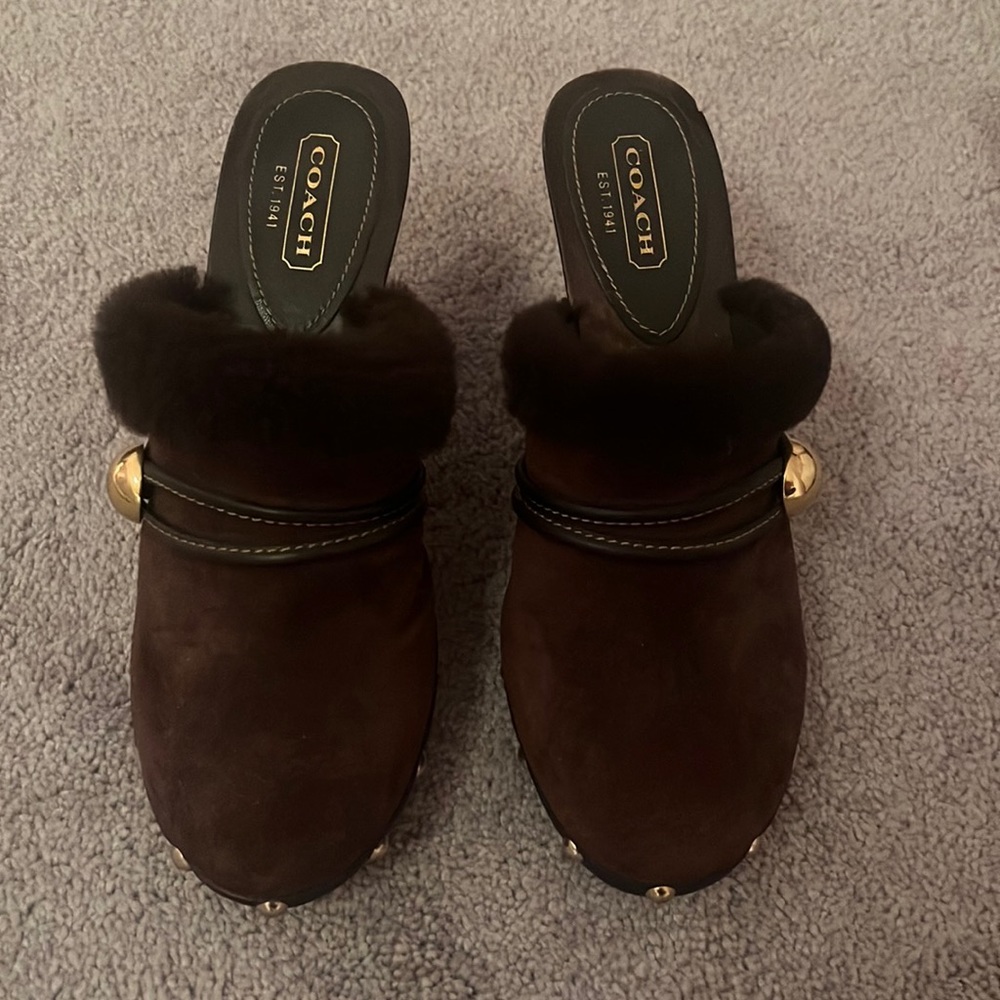 Lightly Worn Coach Clogs Size 8.5